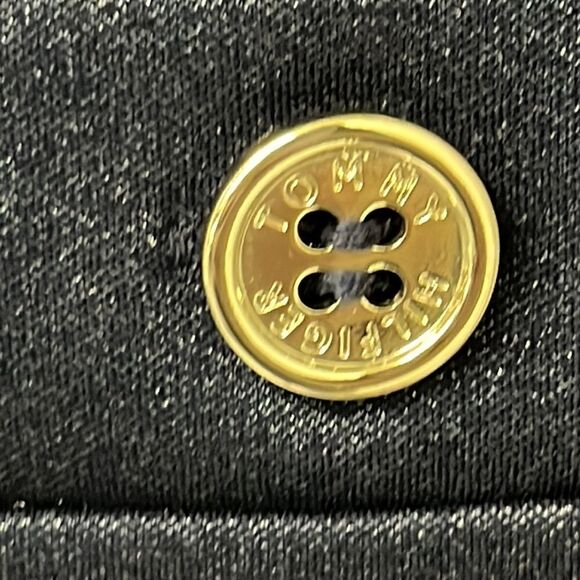 Tommy Hilfiger Navy Sleeveless Sheath Dress with Gold Hardware Back Zipper-Sz 10 - Picture 5 of 10